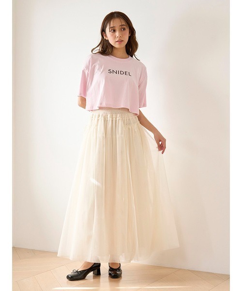 SNIDEL　QUEEN ロゴTシャツ　ホワイト SNIDEL（スナイデル） tシャツ SNIDELロゴTシャツ レディース