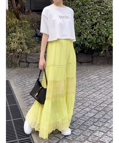 SNIDEL（スナイデル） tシャツ SNIDELロゴTシャツ レディース
