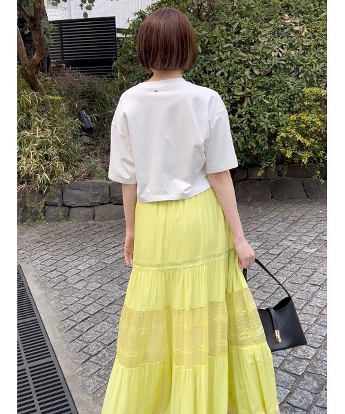 SNIDEL（スナイデル） tシャツ 半袖 SNIDELロゴTシャツ レディース