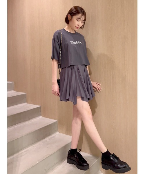 snidel スナ ロゴラグランスリーブTシャツ SNIDEL HOME - snidelhome スナイデルホーム スナ ロゴラグラン