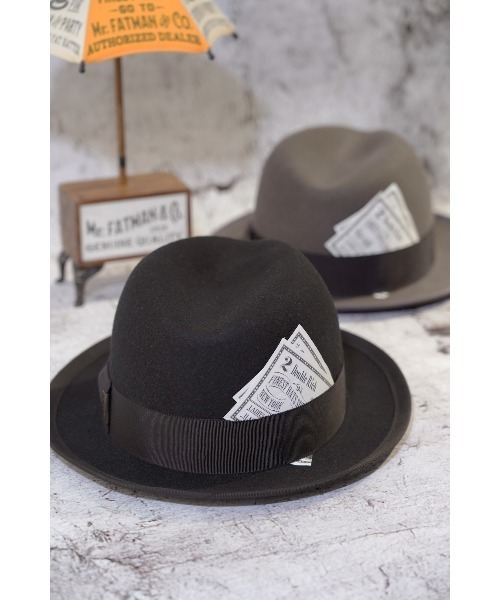 Mr.FATMAN 「MRFATMAN」 ハット L グレー メンズ : ZOZOTOWN Yahoo!店