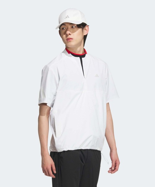アディダス adidas ナイロンジャケット フード ポケット ハーフジップ adidas ハーフジップ切り替えナイロンジャケット – 古着屋Top of