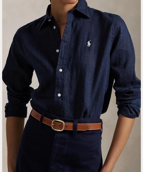 POLO RALPH LAUREN ブラウス シャツ クラシック フィット リネン