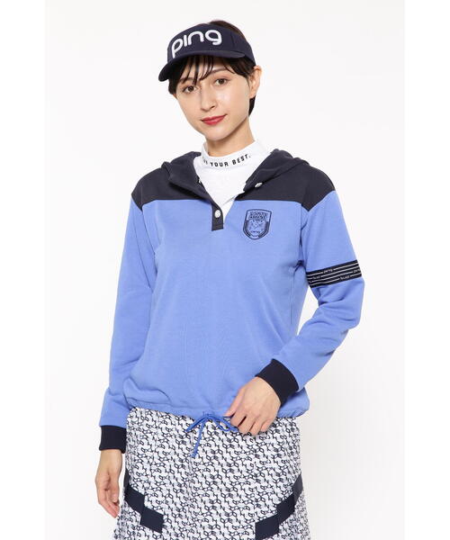 PINGレディース裏起毛プルオーバー PING トレーナー スウェット 「PING APPAREL」全方向ストレッチ