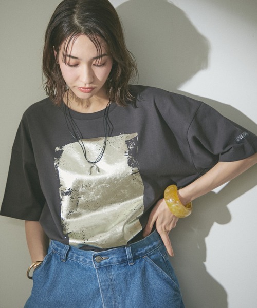 NUNIFE（ユニフィー） tシャツ 「NUNIFE/WEB限定」箔プリントBIGT 