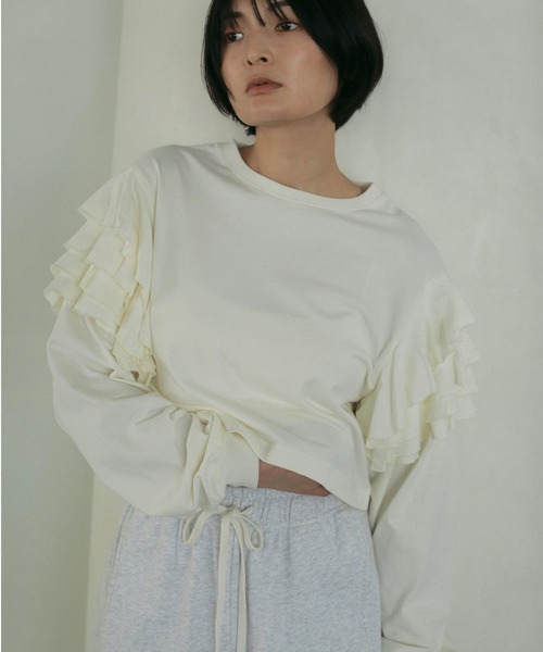 anukeシャツ anuke ブラウス シャツ Sheer Stripe Shirts レディース