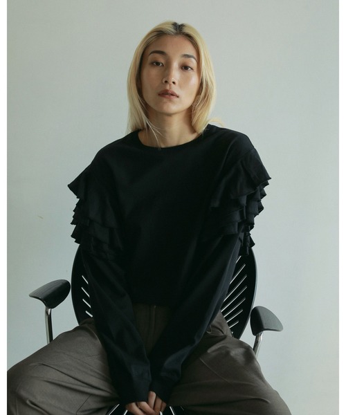 ànuke online store（アンヌーク） / Frill Long T-shirtsFrill