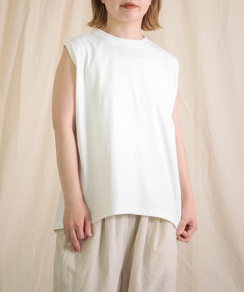tシャツ 「Brocante / ブロカント」 ヴィンテージ天竺 ココンノースリーブ レディース