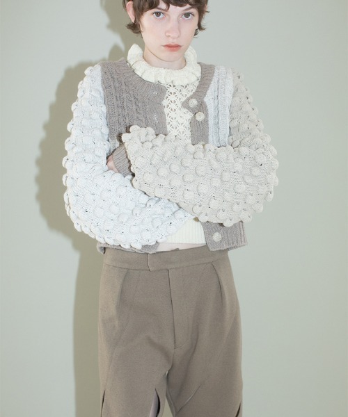 「leinwande」 ニットカーディガン ONE SIZE ブルー レディース leinwande 「leinwande」 カーディガン ONE SIZE ブルー