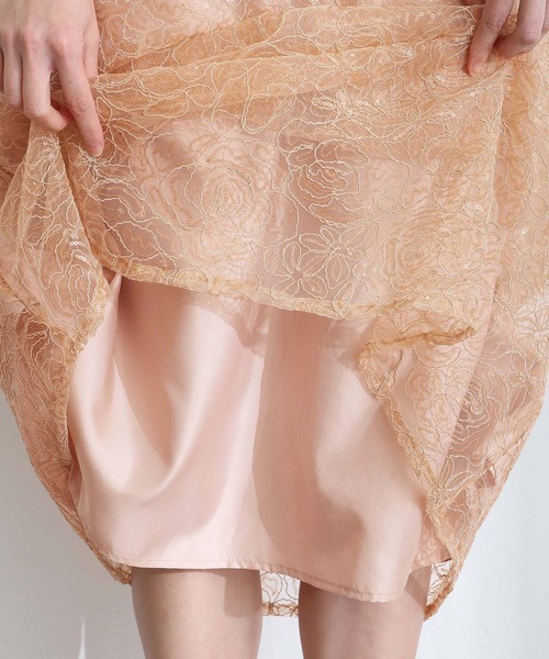 PourVous（プールヴー） ドレス Aラインパフスリーブパーティードレス