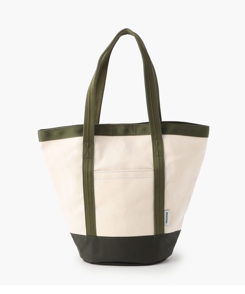 【美品】BRIEFING トートバッグ グレー/グリーン ブリーフィング BRIEFING バック （グリーン） - ファッション