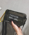 ショルダーバッグ バッグ クリアバッグ レタリ...の詳細画像1