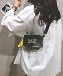 ショルダーバッグ バッグ クリアバッグ レタリ...の詳細画像2