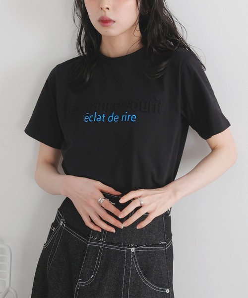 LIAN tシャツ コンパクトエンボスロゴT レディース : ZOZOTOWN