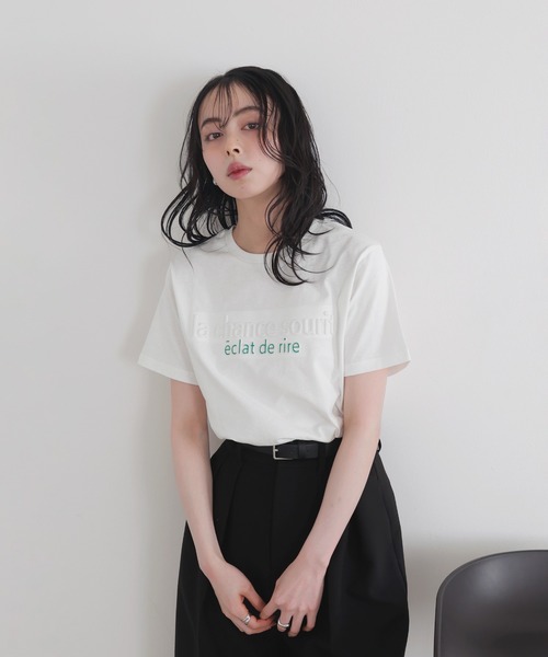 tシャツ エンブレムロゴTシャツ レディース LIAN tシャツ コンパクトエンボスロゴT レディース : ZOZOTOWN