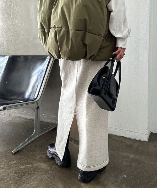 [andme] [alma design] узкая юбка L белый женский 