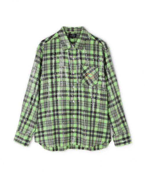 AFB シャツ AFB/エーエフビー/SPANGLE SHIRTS メンズ レディース