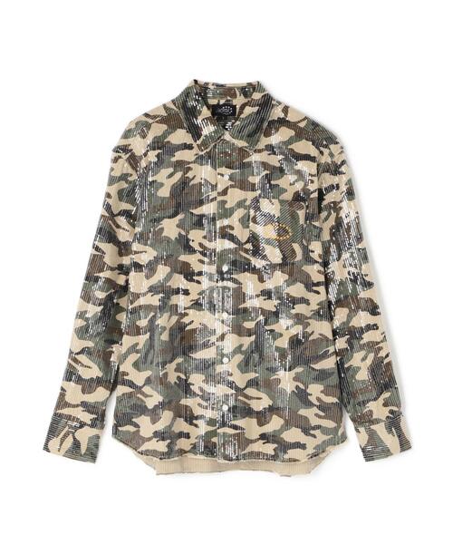 即完売モデル　afb スパンコールシャツ　 FLASH別注モデル AFB/エーエフビー/SPANGLE SHIRTS | ROYAL FLASH（ロイヤル
