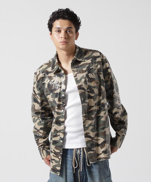 トップス AFB SPANGLE SS SHIRTS トップス AFB SPANGLE SS SHIRTS AFB シャツ SPANGLE SS SHIRTS