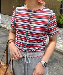 tシャツ 「HELLO.SANFRANCISCO」マルチボーダーメロートップス レディース｜ZOZOTOWN Yahoo!店