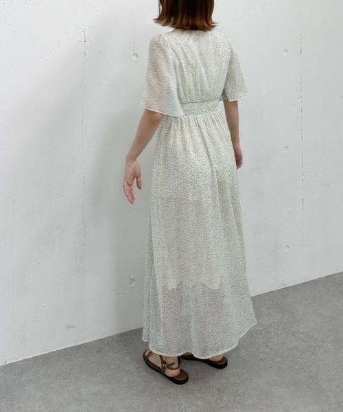 floralフレアミニワンピース SS collection💘 チュールフレアミニワンピース tullemini flare