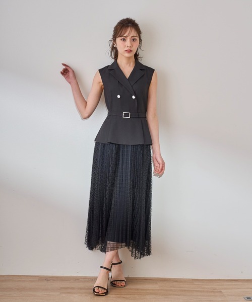31 Sons de mode ワンピース 2025春夏新作 ジレドッキング
