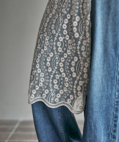 LEPSIM（レプシィム） スカーフ バンダナ 大判レーススカーフ 495476