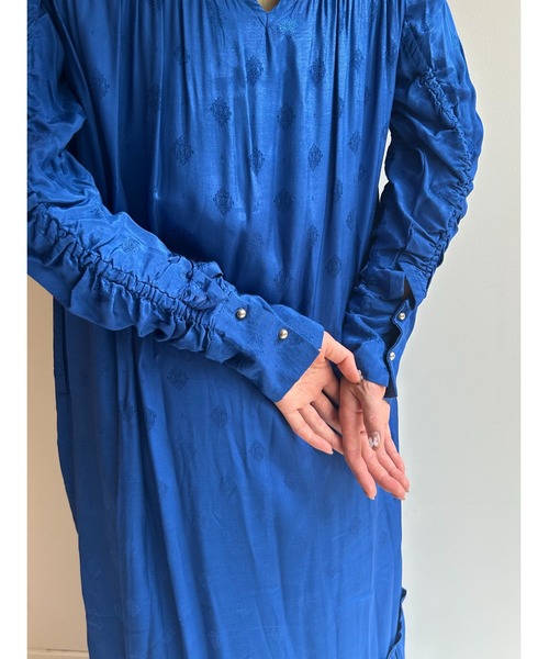 sara mallika（サラ マリカ） ワンピース CITY COLOR GATHER DRESS