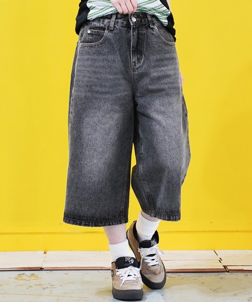 En serio TOKYO ジーンズ バギーデニムワイドショートパンツ メンズ