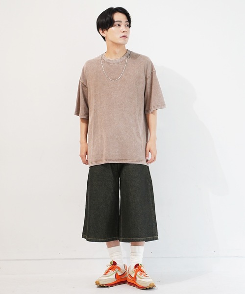 En serio TOKYO ハーフパンツ ジーンズ バギーデニムワイドショート