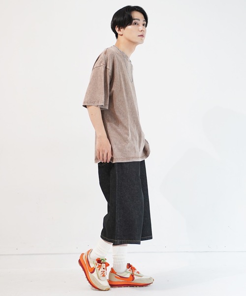 En serio TOKYO ハーフパンツ ジーンズ バギーデニムワイドショート