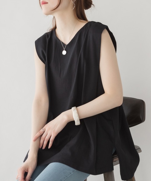 RCD tシャツ 肩タックノースリーブ レディース : ZOZOTOWN Yahoo!店