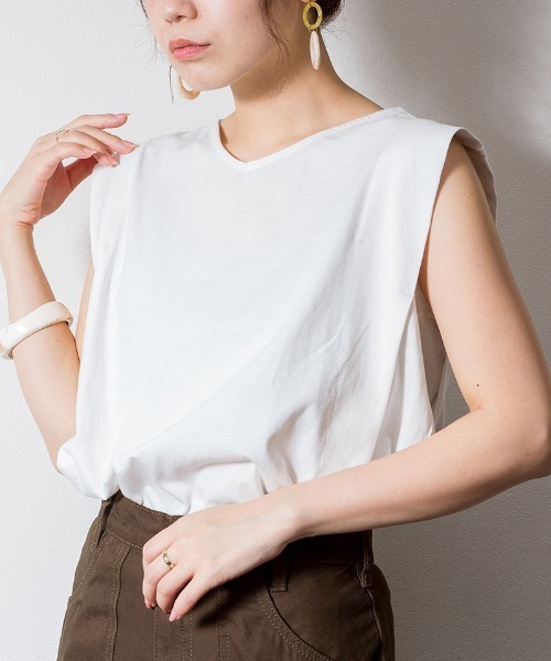 RCD tシャツ 肩タックノースリーブ レディース : ZOZOTOWN Yahoo!店