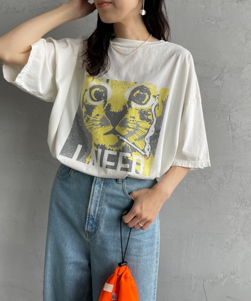 tシャツ 「REMI RELIEF/レミレリーフ」 別注 ビッグシルエット SP加工プリントTシャツ レディース メンズ セール】[REMI RELIEF/レミレリーフ] 別注 ビッグシルエット SP