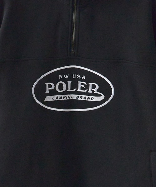 トレーナー スウェット POLeR/ポーラー HEAVY WEIGHT HALF ZIP ハーフジップ レディース POLeR トレーナー スウェット POLeR/ポーラー HEAVY WEIGHT HALF