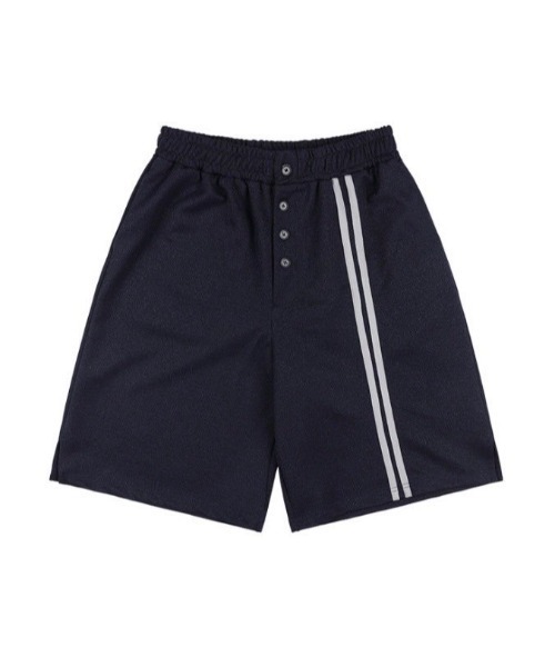 ★FANCY CLUB★ボタン付き バミューダ スウェット パンツ FANCY CLUB スウェットパンツ ジャージ 「FANCY CLUB」BUTTON-UP