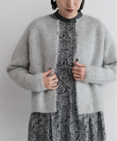 NOMBRE IMPAIR（ノンブルアンペール） カーディガン アルパカシャギー