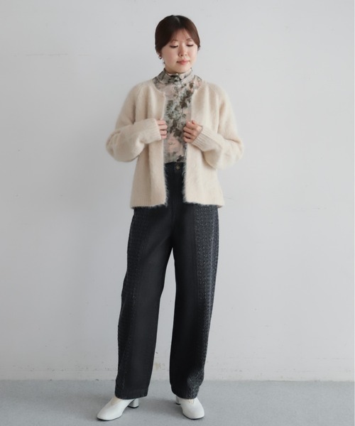 NOMBRE IMPAIR（ノンブルアンペール） カーディガン アルパカシャギー