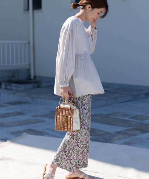「URBAN RESEARCH DOORS」 7分袖ブラウス MEDIUM イエロー レディース URBAN RESEARCH DOORS 「URBAN DOORS」 7分袖ブラウス MEDIUM