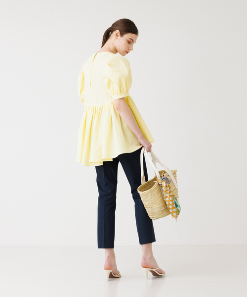 DESIGNWORKS パンツ ツイルストレッチパンツ レディース
