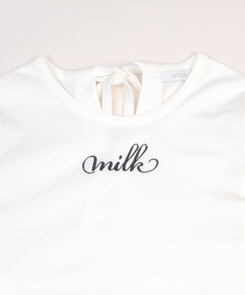 M!LK Ribbon Tシャツ MILK（ミルク） tシャツ Back Ribbon Tシャツ レディース : ZOZOTOWN