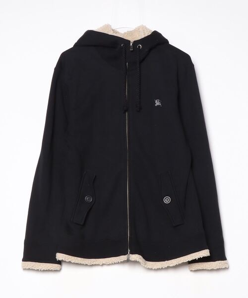 BURBERRY　BLACK LABEL フード付きパーカー 紫 サイズ3 BURBERRY BLACK LABEL フード付きパーカー - メルカリ