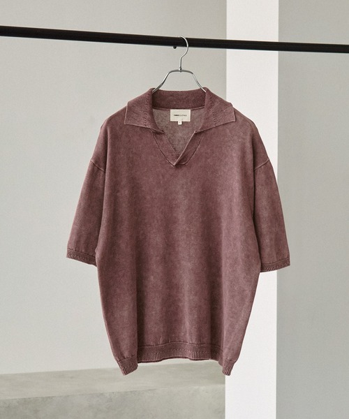 「EMMA CLOTHES」 半袖ポロシャツ L ダークグレー メンズ