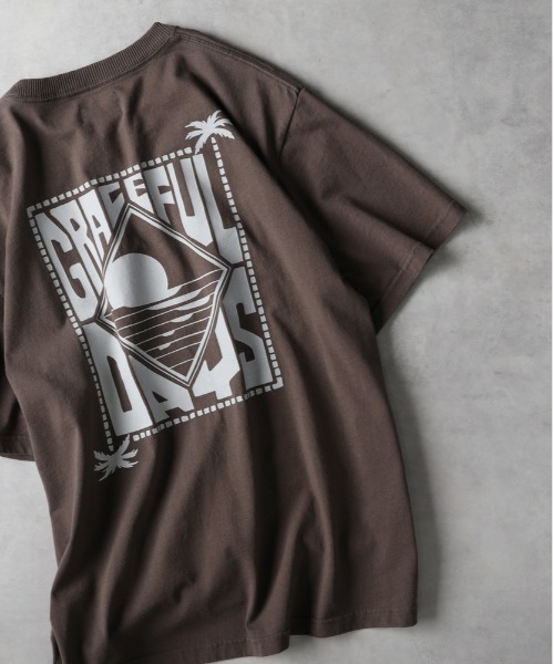 Right-on（ライトオン） tシャツ オゾン加工パームツリープリントT