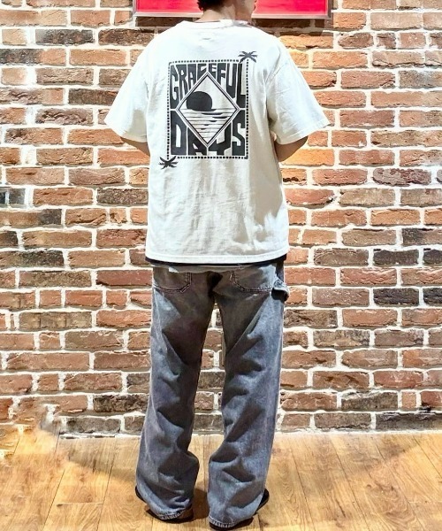 Right-on（ライトオン） tシャツ オゾン加工パームツリープリントT