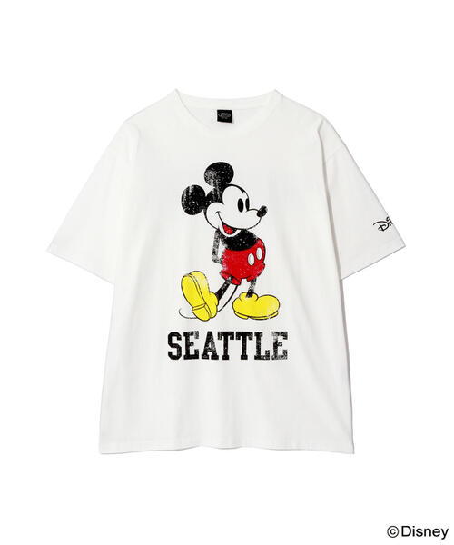 美品　MANASTASH MICKEY SEATTLE ミッキーTEEシアトル MANASTASH（マナスタッシュ） tシャツ MICKEY TEE SEATTLE ミッキーTEE