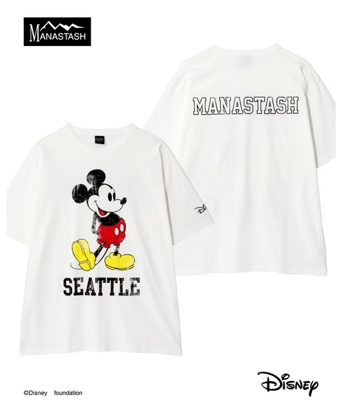 MANASTASH（マナスタッシュ） tシャツ MICKEY TEE SEATTLE ミッキーTEE 