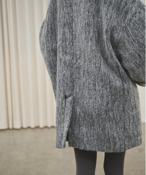 AIC. コート チェスターコート ミックスシャギーオーバーテーラード