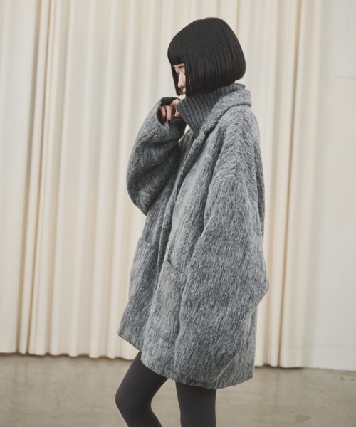 AIC. コート チェスターコート ミックスシャギーオーバーテーラード