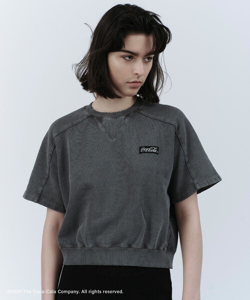 ADAM ET ROPE' トレーナー スウェット 「Coca-Cola」Garment dye